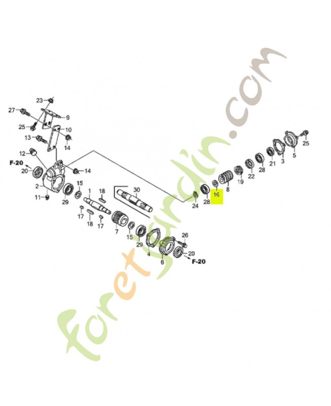 Rondelle 20x29x2 - Réf. Honda 90544759610