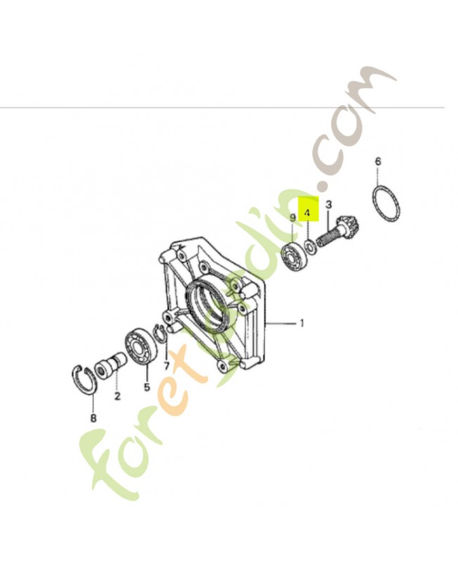 Rondelle de pignon conique - Réf. Honda 90540740000