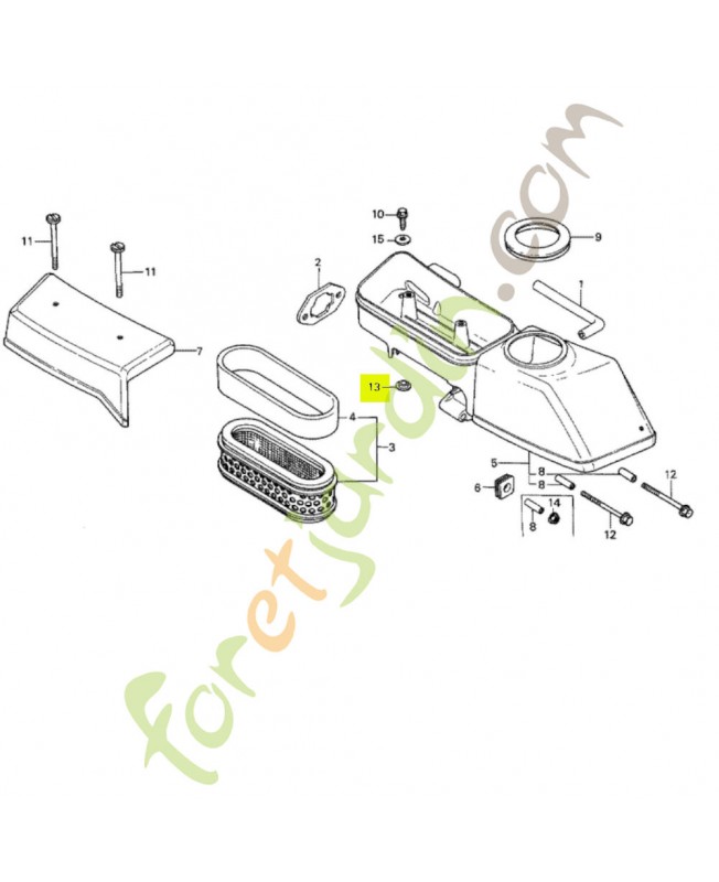 Collier de fixation de levier - Réf. Honda 90522170700