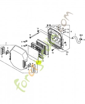 Filtre, extérieur réf. Honda 17218Z6M000
