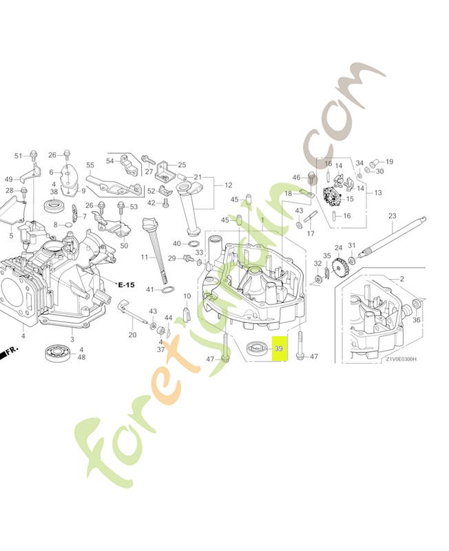 Joint d'etancheite d'huil réf. Honda 91252Z1V003
