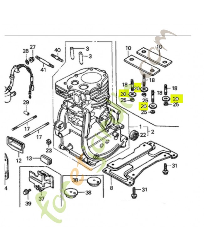 Rondelle 8mm réf. Honda 90514921000