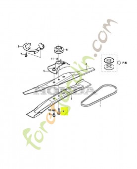 Boulon de bride, 3/8-24x1 réf. Honda 90109VG3000
