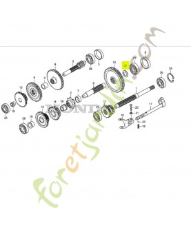 Rondelle 17mm réf. Honda 90506V42000