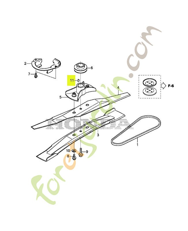 Clavette woodruff (3/16x5 réf. Honda 90751VG3000