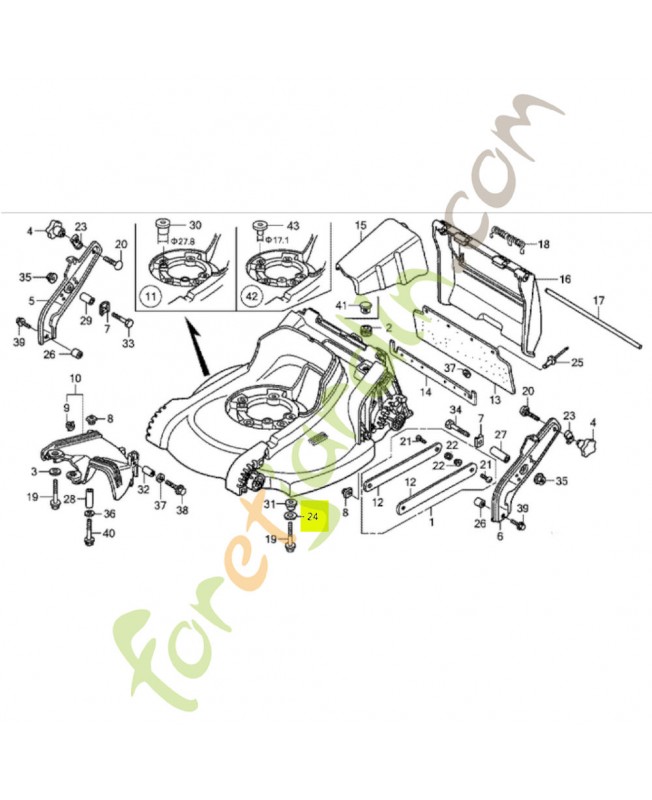 Rondelle de montage de montage  - Réf. Honda 90505VE2L00