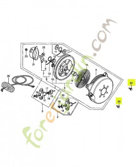 Boulon de bride, 6x8 réf. Honda 957010600800