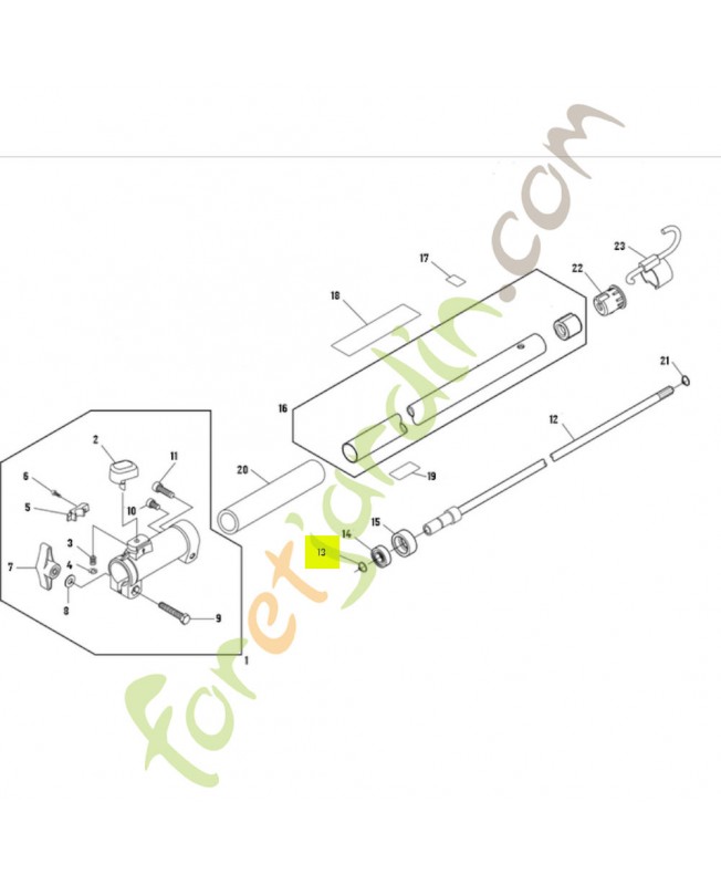 Bague e e-4 réf. Honda 90501VP8030HE