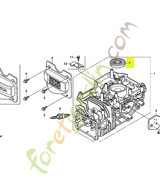 Joint d'etancheite d'huil réf. Honda 91201Z0Y003