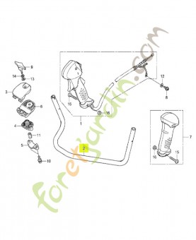 Guidon réf. Honda 53111VL6P31