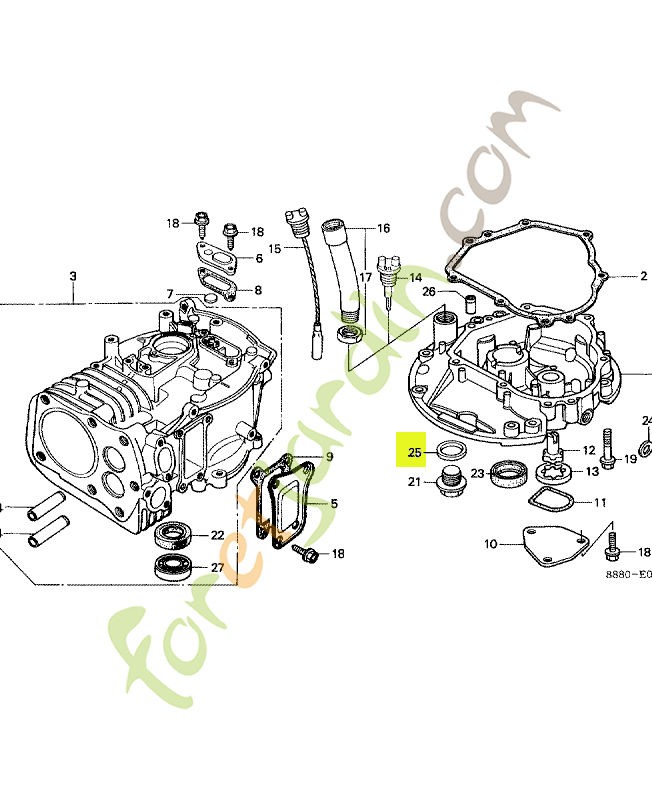 Rondelle de bouchon de vidange réf. Honda 9410920000
