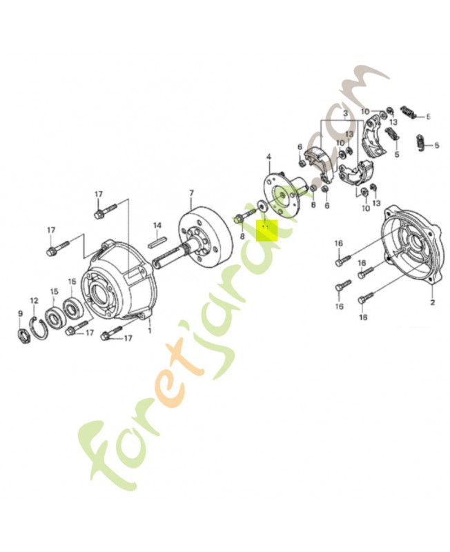 Rondelle 8mm réf. Honda 90471435770