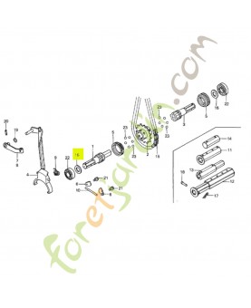 Rondelle de butée 25mm réf. Honda 90461734000