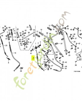 Cable comp. accelerateur réf. Honda 17910776000