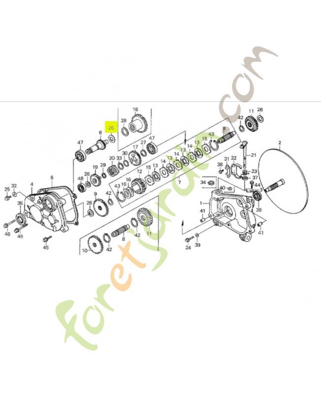 Rondelle 14mm réf. Honda 90451155000