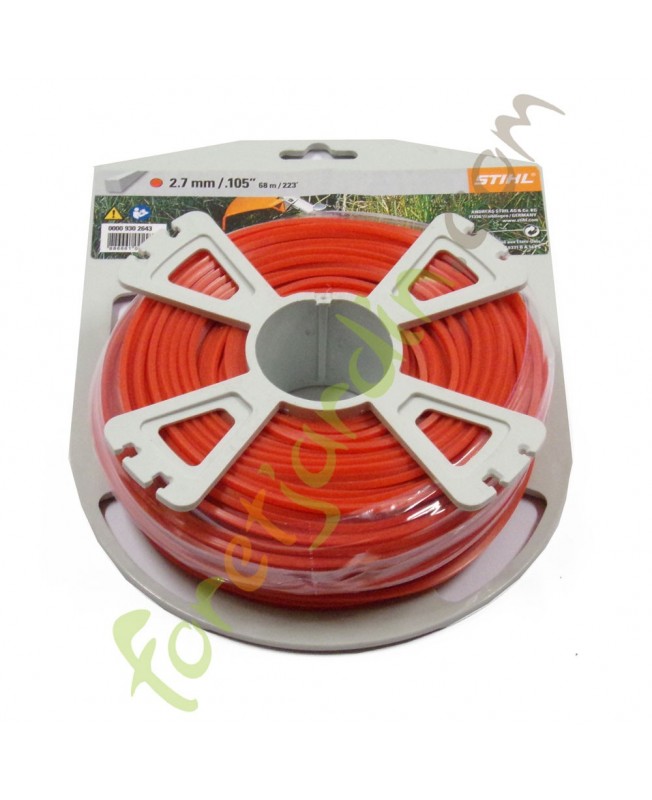 Fil nylon 2.7 mm x 68 m 0000-930-2643 STIHL pour debroussailleuse  thermiques