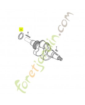Rondelle butée vilebrequin réf. Honda 90402Z6L000