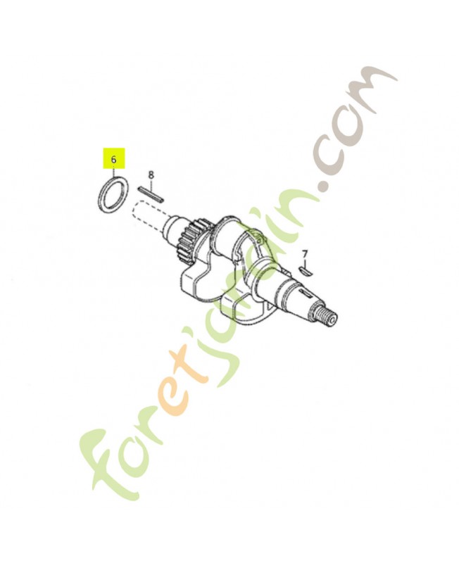 Rondelle butée vilebrequin réf. Honda 90402Z6L000