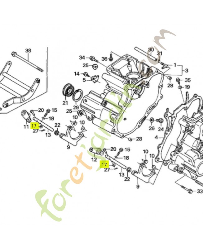 Rondelle 10mm réf. Honda 90401752003