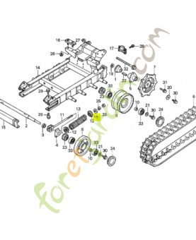 Rondelle 12.2x33x3.2 réf. Honda 90401371000