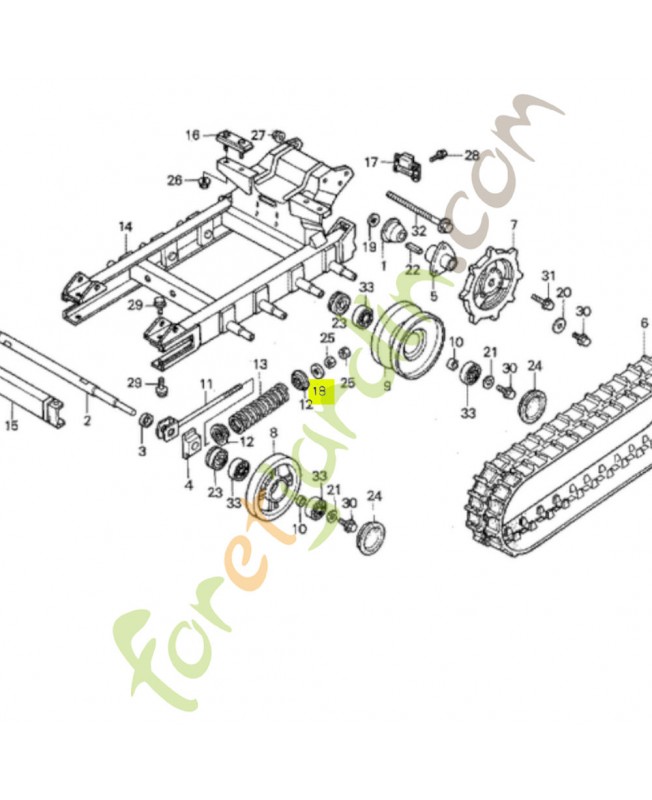 Rondelle 12.2x33x3.2 réf. Honda 90401371000