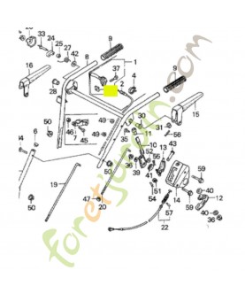 Ecrou carré (5mm) réf. Honda 90374720000