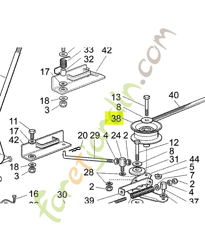 Poulie réf. Honda CG27604008H0