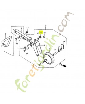 Ecrou d'auto-blocant 8mm réf. Honda 90349001000