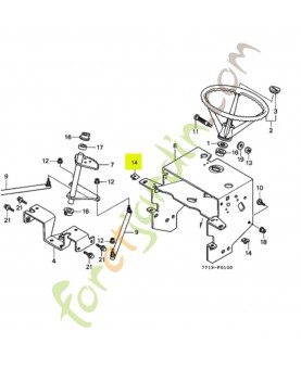 Ecrou d'etrier 6mm réf. Honda 90344964003