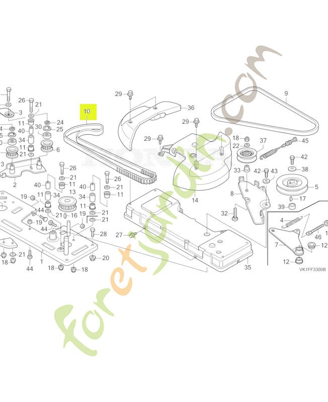 Courroie de distribution réf. Honda 76182VK1E11