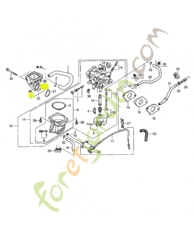 Ecrou d'insertion 6mm réf. Honda 90314ZJ1840