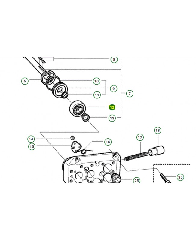 Roulement a billes husqvarna référence 738220125