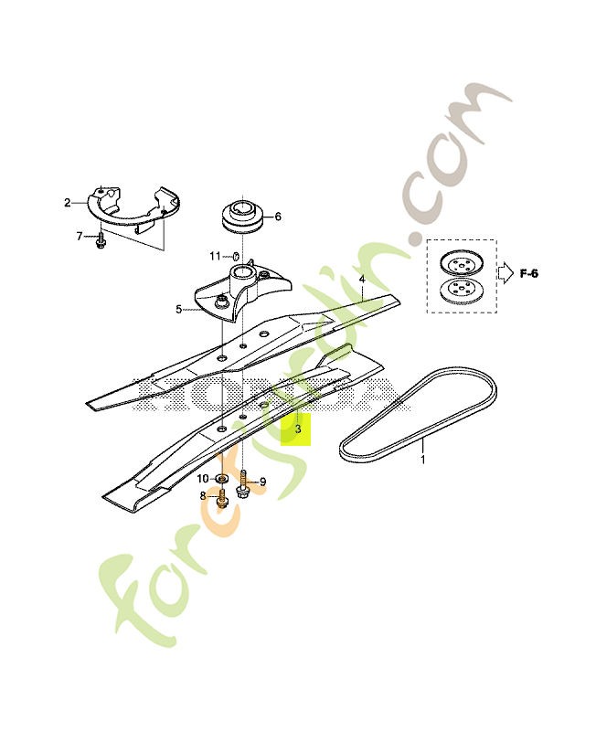 Lame de rotor réf. Honda 72511VR8E00