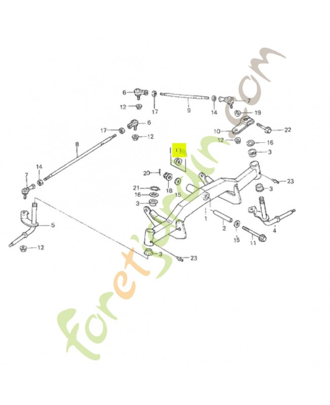 Ecrou de bride 12mm  réf. Honda 90306KF0003