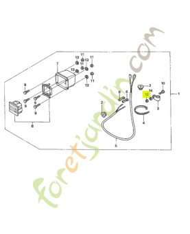 Ecrou 6mm réf. Honda 90305ZP3000