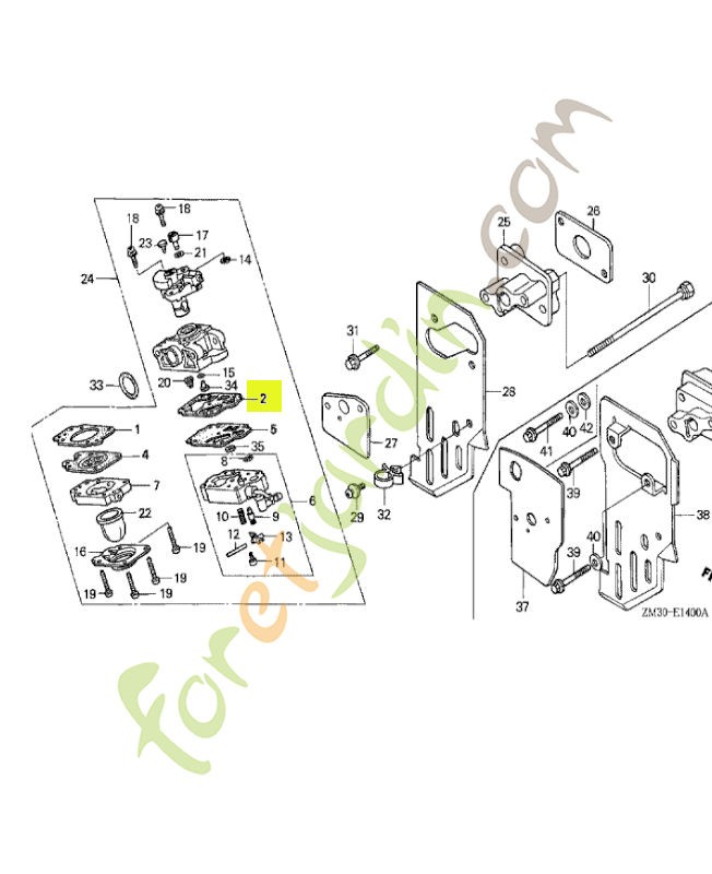 Joint de pompe réf. Honda 16011ZM3014