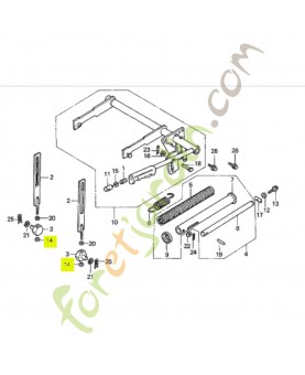 Ecrou d'auto-blocant 10mm réf. Honda 90305HC0770