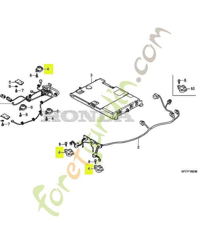 Capteur, zone réf. Honda 34760VP7004