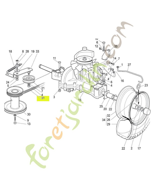 Courroie réf. Honda CG35061404H0