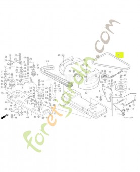 Courroie trapezoidale  réf. Honda 76181VK1E11