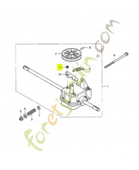 Ecrou blocage 5mm réf. Honda 90301VE0L01