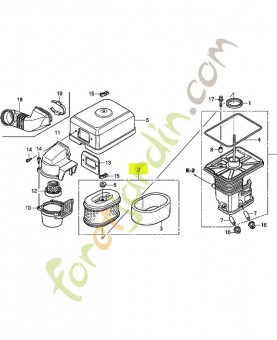 Élément de filtre à air réf. Honda 17210Z1TA11