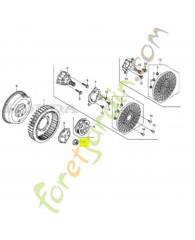 Ecrou special (20mm) réf. Honda 90201Z6L010