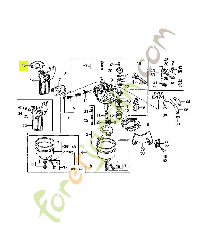 Joint d'isolant réf. Honda 16212ZH8800
