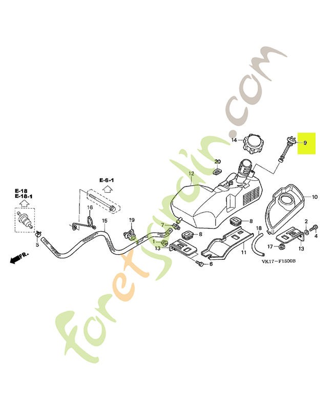 Ens. compteur a essence réf. Honda 80288VK1003