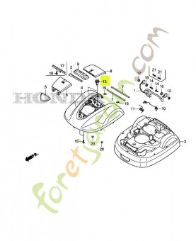 Circlip de face de pare-c réf. Honda 91503SZ5003