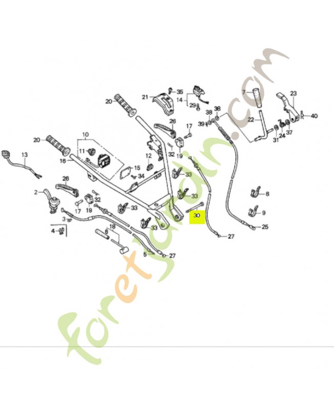 Boulon 12x170 réf. Honda 90123SB0000
