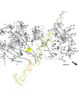 Cable comp. d'embrayage réf. Honda 54720734J20