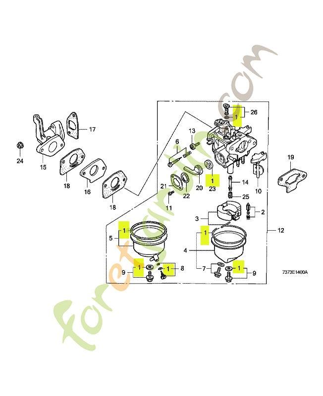Jeu de joints réf. Honda 16010ZG1D20