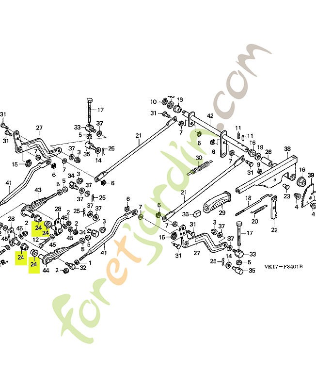 Bague réf. Honda 80231VK1003
